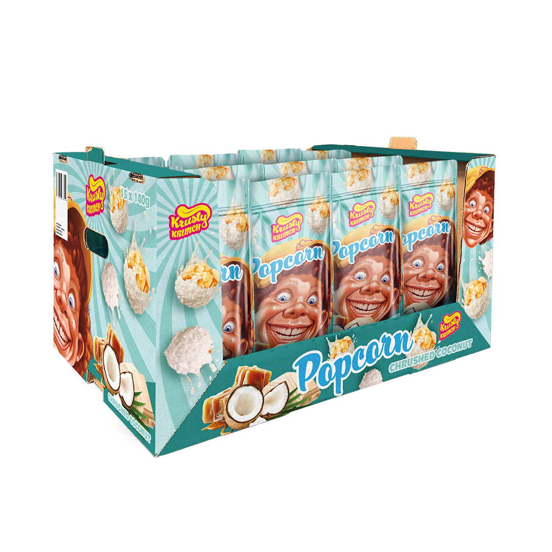 20-delni-pladenj-krusty-krunch-pokovke-z-drobljenim-kokosom-1 10 x 140g-paket kokic z okusom bele čokolade in drobljenim kokosom (plačaš 9, dobiš 10) - slika 1